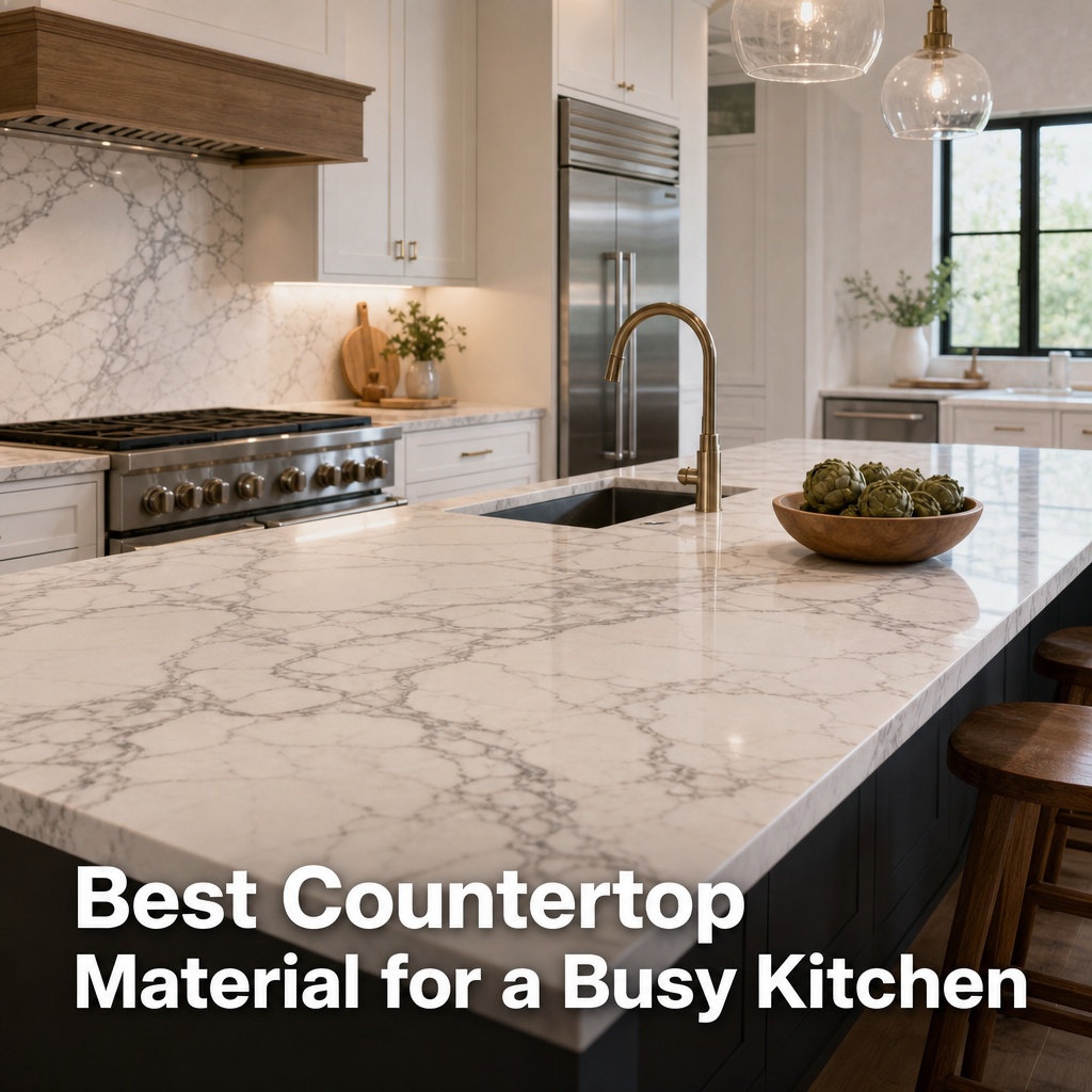 Best Countertop Material for a Busy Kitchen